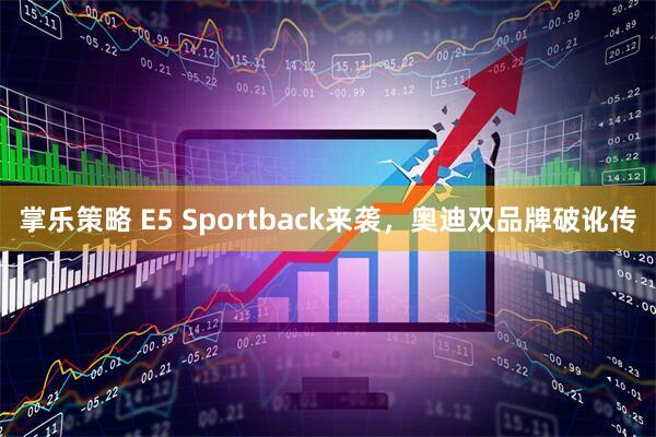 掌乐策略 E5 Sportback来袭，奥迪双品牌破讹传