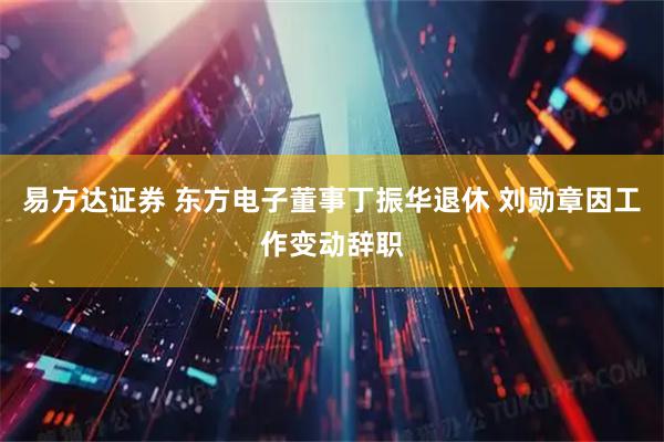 易方达证券 东方电子董事丁振华退休 刘勋章因工作变动辞职