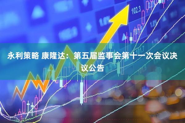 永利策略 康隆达：第五届监事会第十一次会议决议公告
