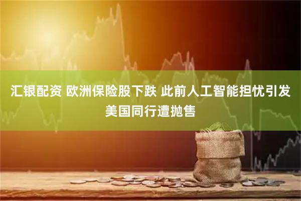 汇银配资 欧洲保险股下跌 此前人工智能担忧引发美国同行遭抛售