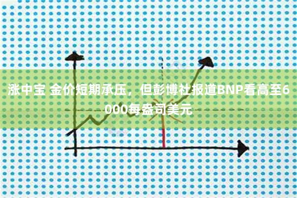 涨中宝 金价短期承压，但彭博社报道BNP看高至6000每盎司美元