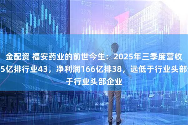 金配资 福安药业的前世今生:2025年三季度营收1315亿排行业43,净利润166亿排38,远低于行业头部企业