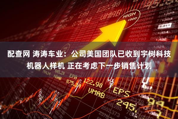 配查网 涛涛车业：公司美国团队已收到宇树科技机器人样机 正在考虑下一步销售计划